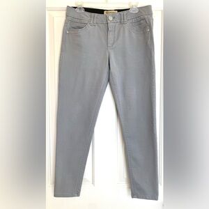 Democracy “Ab” Technology Skinny Ankle Jeans, Gray, Size 10